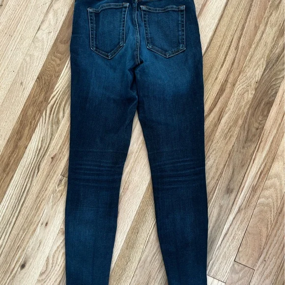 Everlane 25 Ankle High Rise Skinny Jeans (dark wash) - Picture 5 of 6